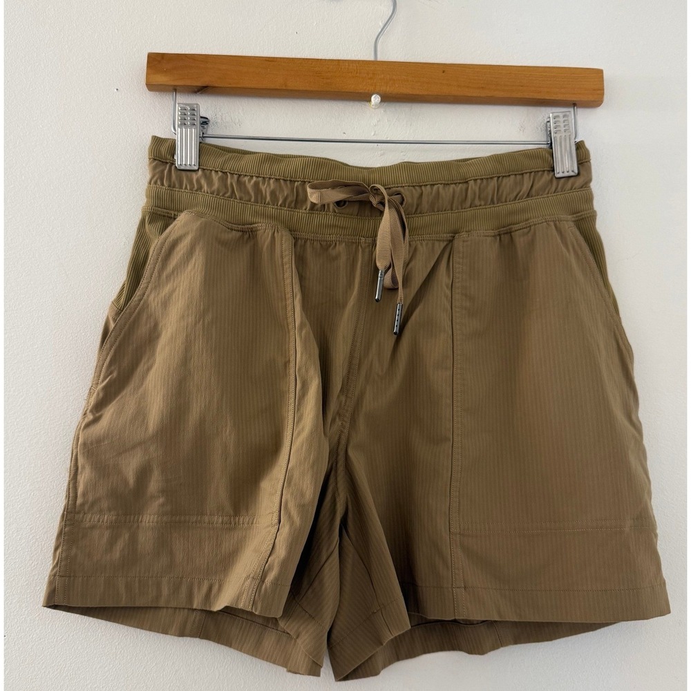 Lululemon Women's Sand Tan Dance Studio High-Rise Short 3.5" W7CCGS Size 4
